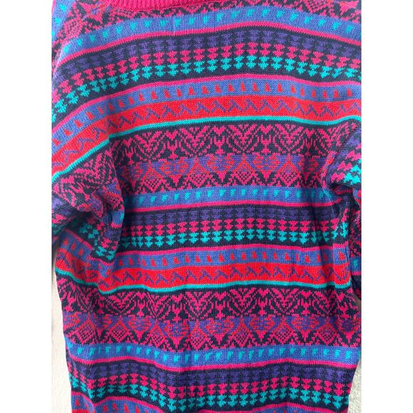 Vintage YOYO Fair Isle Knit Sweater – Size Small - Picture 4 of 6